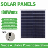 100W  Solar Panel  12V Monocrystalline Silicon Waterproof Solar Panel