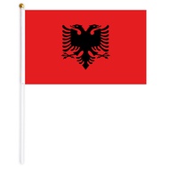 10Pcs Flag of Albania Flags of the World Party Decoration