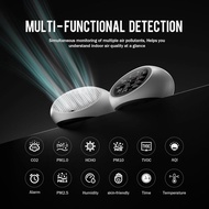 18 in 1 Air Quality Monitor Indoor, Portable CO2 Detector for CO2, Temperature (°F), Humidity, VOC, 