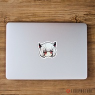Anime series Laptop Logo Cover Sticker - Anime Girl Sticker