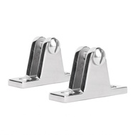 hoomy-my 2pcs Marine Deck Hinge  Boat Bimini Top Swivel 316 Stainless Steel Quick Release Mount Hard