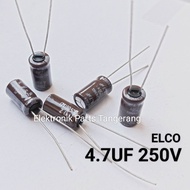 (10 Buah) KAPASITOR ELCO 4.7UF 250V CAPACITOR ELCO 4.7UF 250V KAPASITOR ELCO 250V 4.7UF ELCO 4.7UF 2