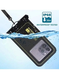 2024年新款浮水密封手機包,ipx8通用防水手機殼,適用於游泳水下乾袋,適用於iphone 15 Pro Max 14 Pro 13 12 11,適用於samsung S23 S22,適用於小米等,最大可容納6.9英寸