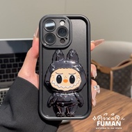 Cute Plating Doll Mirror Stand Soft Phone Case For OPPO A60 A40 A3X A3 A76 A96 A38 A18 A36 A78 A79 A