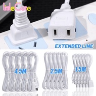 [New]1.5M/2.5M4.5M Power Extension Cable - 2Pin Power Plug Extension Cord - 250V 6A Power Cord - Dur