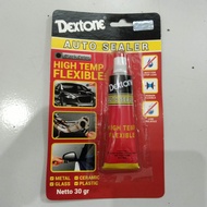 DEXTONE AUTO SEALER HIGH TEMP FLEXIBLE SEALER BLACK LEM SILIKON SEALANT HITAM 30GR LEM SILER HITAM L
