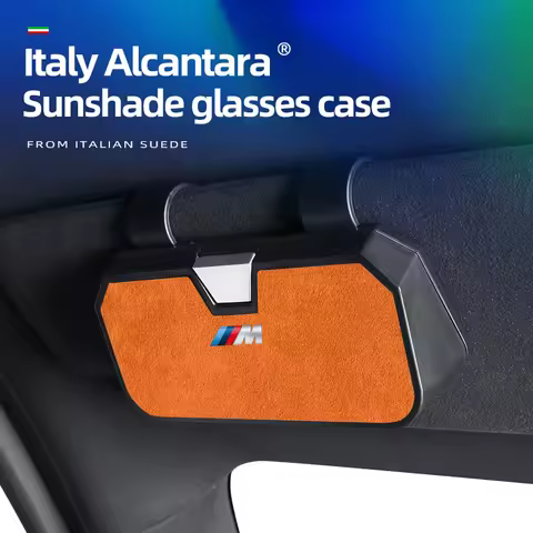 Car Logo Glasses Case Sun Visor Sunglasses Card Organizer Box For BMW X1 X2 X3 X5 X6 X7 M3 M4 F15 F2