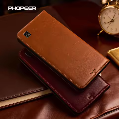 Luxury Genuine Leather Case for Asus Rog Phone9/8/7/6/5/4/3 FE D Ultimate S Pro Water Pattern Phone 