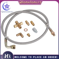 Universal Turbo Oil Feed Line Oil Return Line Oil Drain Line Kit 1/8 NPT 4AN T3 T4 T3/T4 T04E T70 T6
