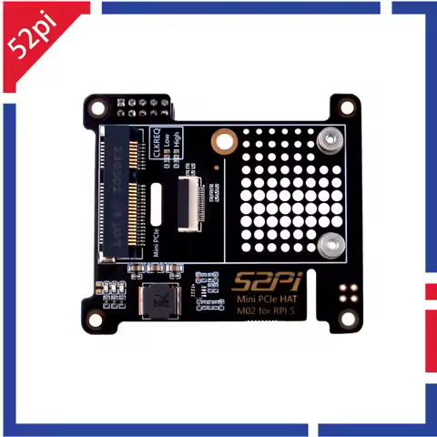 52Pi Raspberry Pi 5 Mini PCIe HAT M02 With 40mm FFC Cable For Raspberry Pi 5