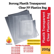【ShopWithJoy】Borong Plastik Transparent Clear Plastics Bag Poly Plastic Bag PP plastics