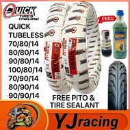 QUICK TIRE TIRE SEALANT & PITO PHOENIX TUBELESS By 14 70/80/14-100/80/14