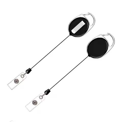 Keychain ID Tag Accessories Badge Holder Pass Access Employee's Work Card Clips Woring Permit Retrac
