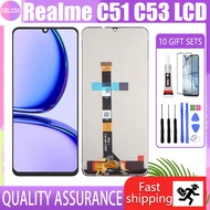 Original LCD For OPPO Realme C51 With Frame C53 LCD Touch Screen Realme Narz N53