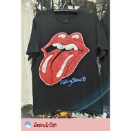B00001/166 Chest 44 Length 29" Rolling stones Second-Hand T-Shirt Vintage Brand Cartoon Band Fun Pat