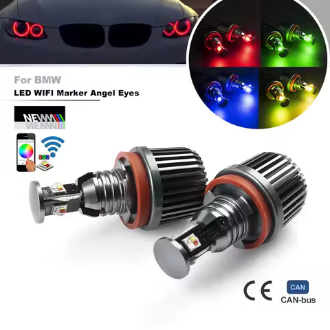 RGB H8 Led Marker Angel Eyes 36W Canbus Wifi for BMW 1 Series E87 LCI E81 E82 3 Series E90 E91 E92 H