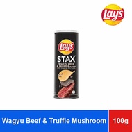 Lays Stax Potato Snack Wagyu beef flavor with Truffle sauce can 100g