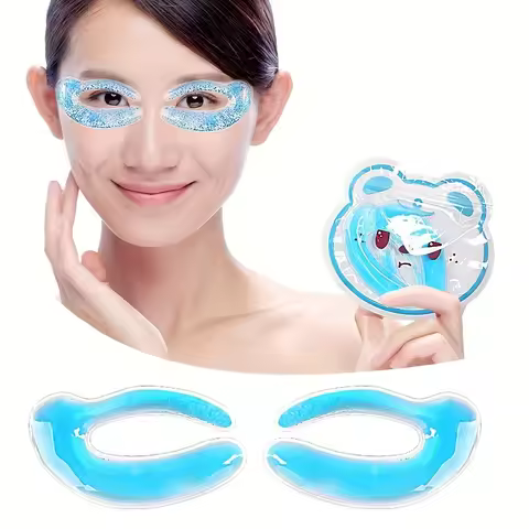Cold Compress Gel Eye Patch Physical Cooling Double Eyelid Eye Cold & Hot Compress Facial Care Tool 