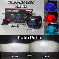 CR7 Biled Headlight 2.5inc Blue Lens C664 C665 C666