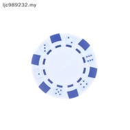【NIMY】 10 Pcs ABS Plastic   Casino Texas Hold'em  Metal Coins 11.5g   Game Chip Set Accessories