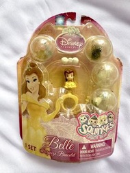 Disney 公主扭蛋 迪士尼公主 Princess Belle 貝兒 美女與野獸 迷你公仔 戒指 飾物