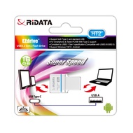 [特價]RIDATA錸德HT2 USB3.1Gen1+TypeC雙介面隨身碟 16G OTG 白色