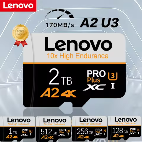 Lenovo 2TB 1TB Memory Card 512GB SD Card 128GB 256GB Micro TF SD Card UHS-I U3 - 150MB/s High Speed 