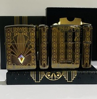 ZIPPO 49501 CRYSTAL ART DECO GOLD PLATED COTY 2021 LIMITED - GHOSTORE7