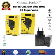 Batok Charger 80w Realme-10 SuperVooc Adaptor Casan Hitam C51 C53 C55 C67 Narzo 20 50 9 9i 10 Pro+ N