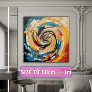 1mx1m Abstract canvas print abstract tornado circle art decoration living room hotel homestay hall