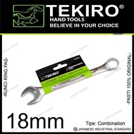 TEKIRO 18MM RING WRENCH - 18MM COMBINATION WRENCH - 18MM COMBINATION WRENCH - 18MM COMBINATION WRENC