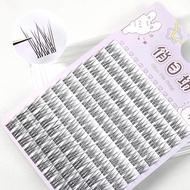 Halloween 10 Rows Baby Straight 10-12mm Black DIY Lash Extension Kit Lash Clusters No Glue DIY Lash 