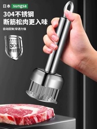 唔鏽鋼拍牛排工具鬆肉針錘子敲打家用紮孔斷筋插紮肉 ff