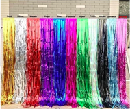 Tirai foil / slinger curtain foil / tirai rumbai / party backdrop / tiray ultah