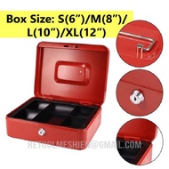 Rigid Kotak Duit Berkunci Size S(6"),M(8"),L(10"),XL(12") -- Iron Metal Box/Money Box/Cash Box with 