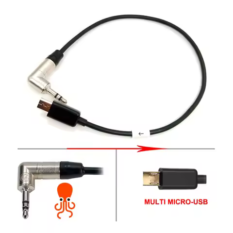 Tentacle Sync / Easync / Deity TC-1 3.5mm TRS to Micro Multi Timecode Cable for Sony FX3 FX30 A1 A7S