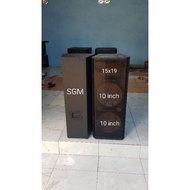 SUNSHINE BOX SPEAKER 10 INCH DOUBLE DAN HORN DIRAL 15X19 TERMURAH