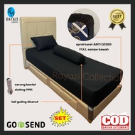 SPREI KARET ANTI LEPAS (SET) Uk. 120x200x25-30cm (SPRINGBED) POLOS