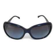 CHANEL 太陽眼鏡 山茶花太陽眼鏡 塑膠海軍藍 二手男女通用