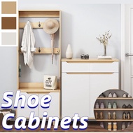 【Large Capacity】Shoe cabinet Hanging clothes hanger Living room entrance Wtorage porch cabinet Dust-proof shoe cabinets for household