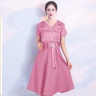 Baju Dress Pesta Natal Wanita Remaja Trend Kekinian Modern Terbaru2021