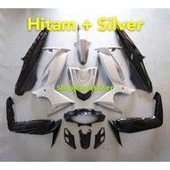 MODENAS DINAMIK BODY COVER SET HITAM SILVER (HLD)MADE IN MALAYSIA MODENAS DINAMIK BODY COVERSET BLAC