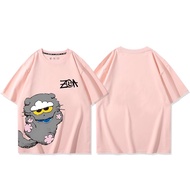 LZ59 G-DRAGON plush toy ZOA cat cartoon T-shirt GD fans gift short sleeve top tee L59Z