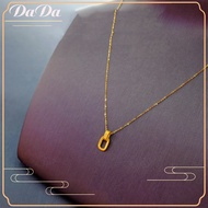 18k ทอง เค แท้สร้อยคอจี้ ลายพอช น้ำหนัก 3 กรัม ทองคำ 99.99% ยาว 45 ซม ของขวัญเครื่องประดับสตรี