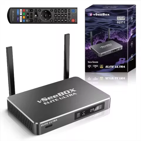 Vseebox ELITE ULTRA 8K 2025 Model Timeshift Feature 4GB RAM Fast Shipping Brand New in Box