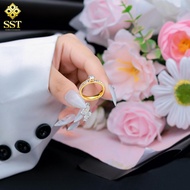 SST Titanium Ring with Luxurious Stone, No Rust N81