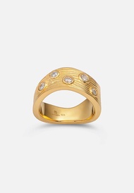 Salty Bet Multi-Gems Ring (18K Gold Plated)
