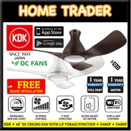 【 FREE BASIC INSTALL 】✦ KDK DC CEILING FAN ✦ 48" ✦ DIMMABLE LED LIGHT ✦ E48GP ✦ E48HP