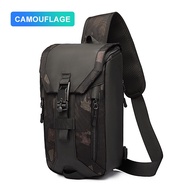 Ozuko กระเป๋าสะพายไหล่กระเป๋าคาดอกสําหรับผู้ชายกันน้ํา Messenger มีหลายชั้น