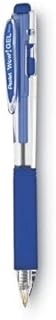 PENTEL K437C Wow! Retractable Gel Pen, Blue Ink, Medium, Dozen